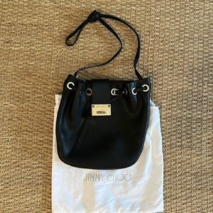 Jimmy Choo black leather crossbody